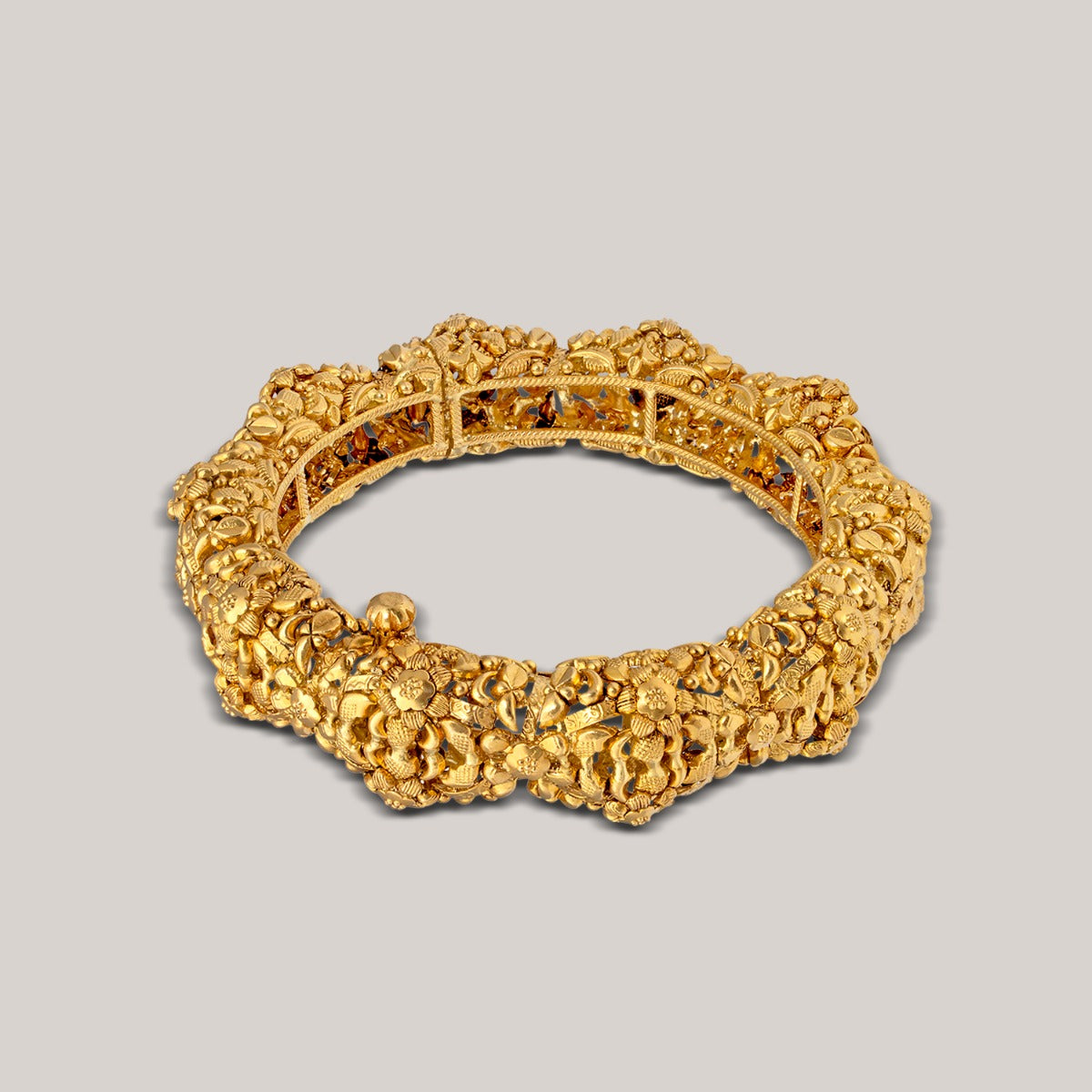 Mountain Range Gold Bangle