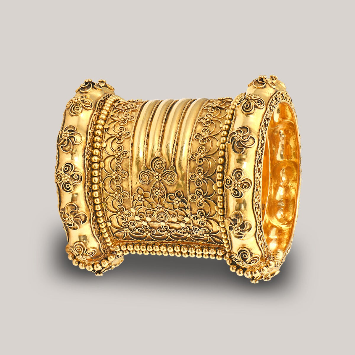 Yellow Gold Bangle Cuff