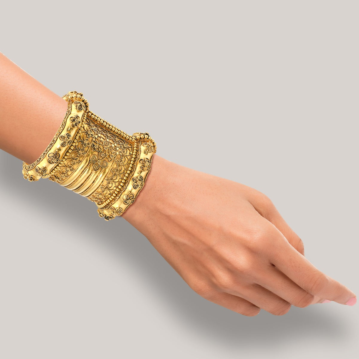 Yellow Gold Bangle Cuff