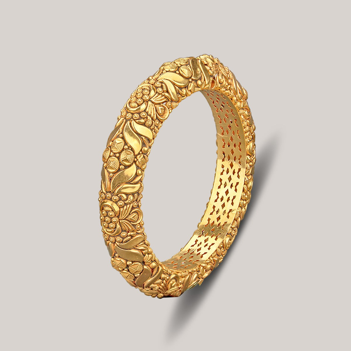 Mehndi Design Gold Bangle