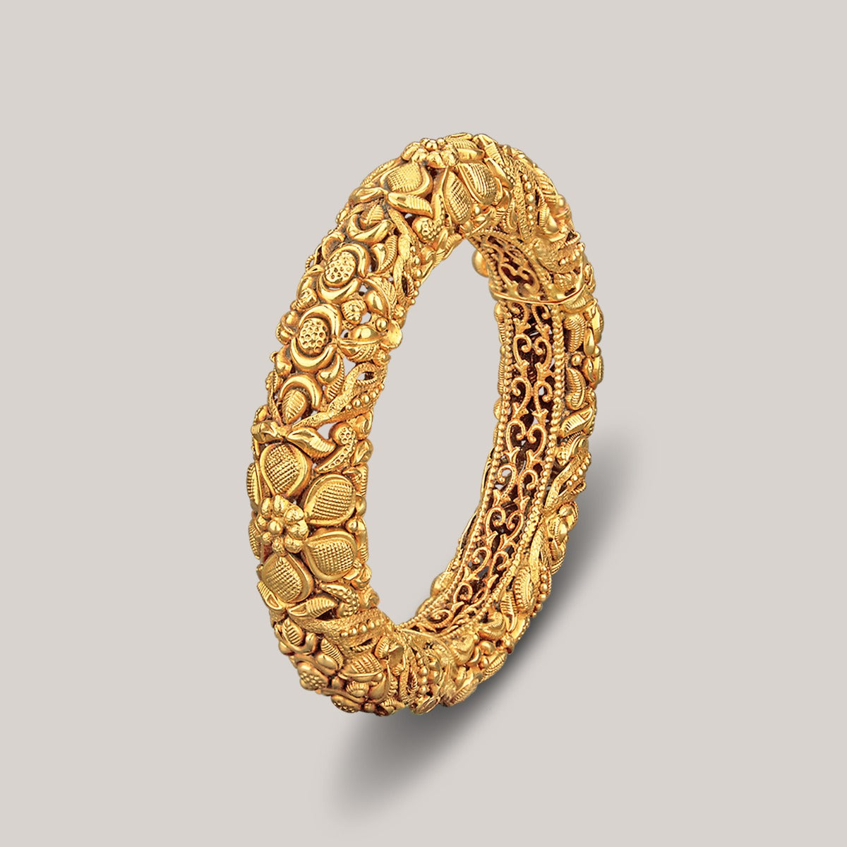 Tulip Gold Bangle