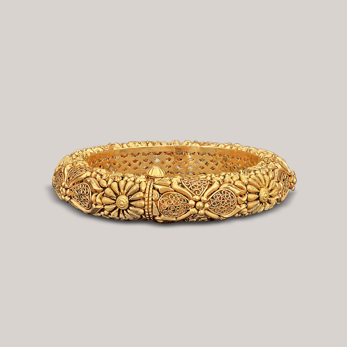 Intricate Evergreen Motifs Bangle