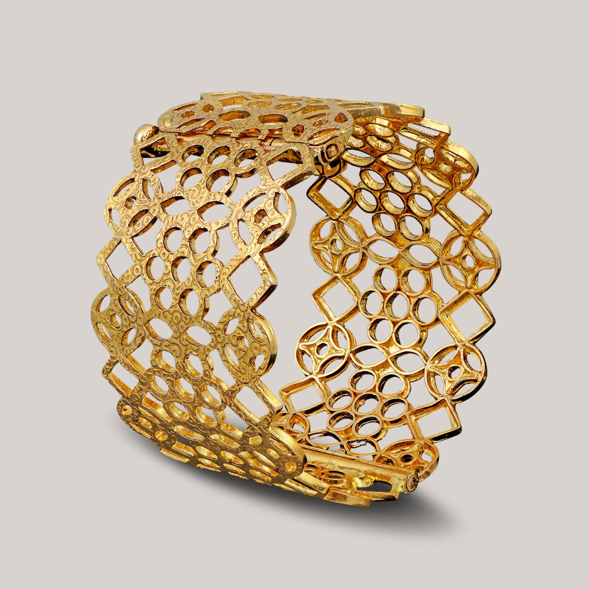 Lattice Work Gold Kada