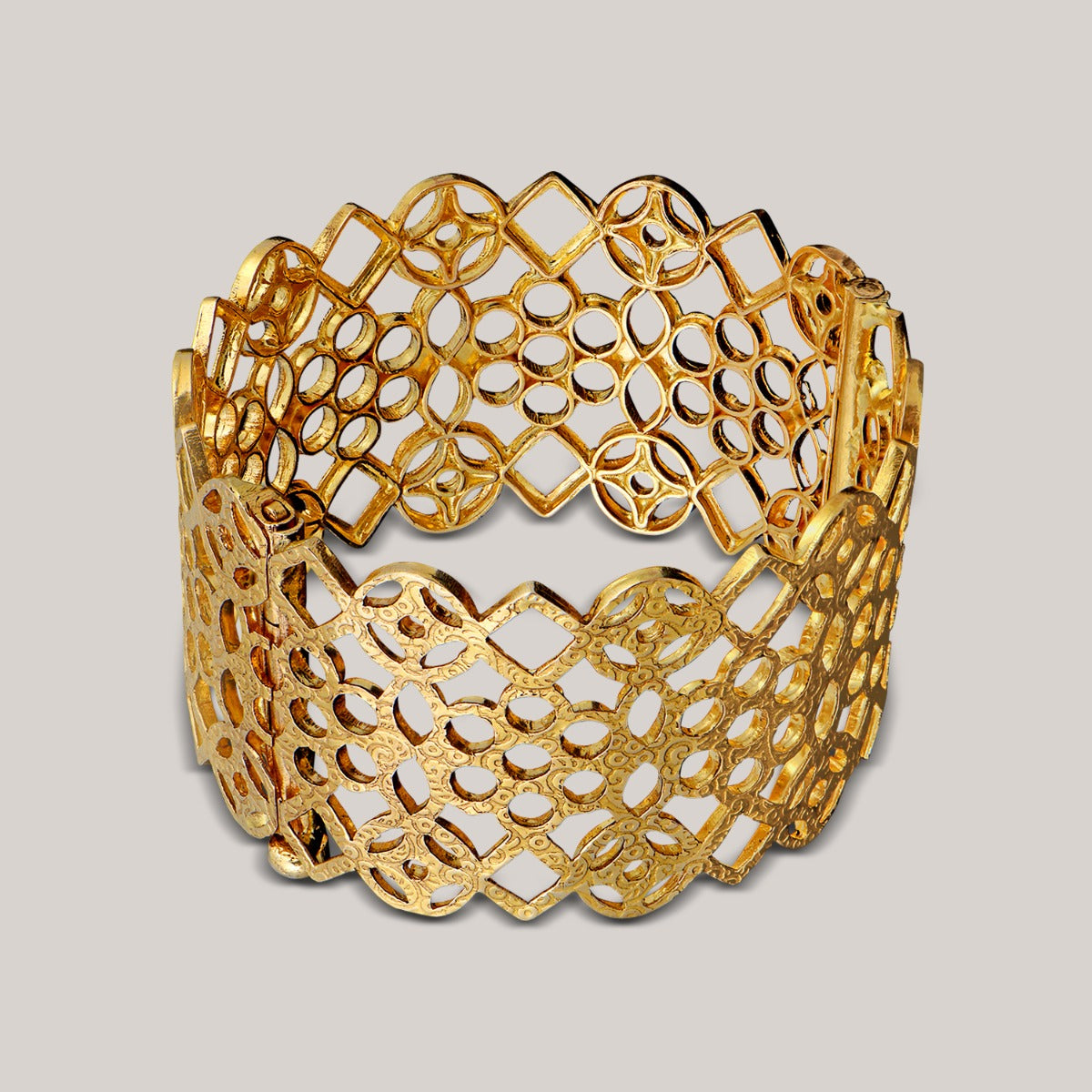 Lattice Work Gold Kada