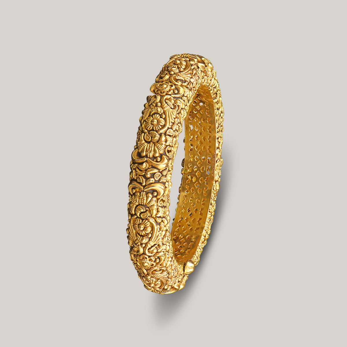 Flowery Gold Bangle