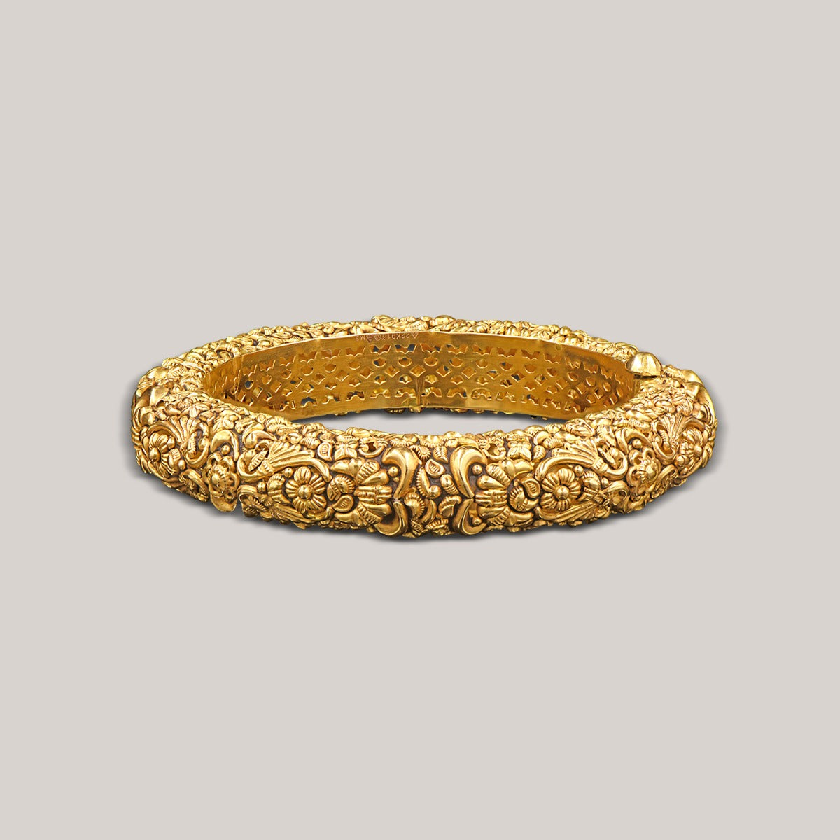 Flowery Gold Bangle