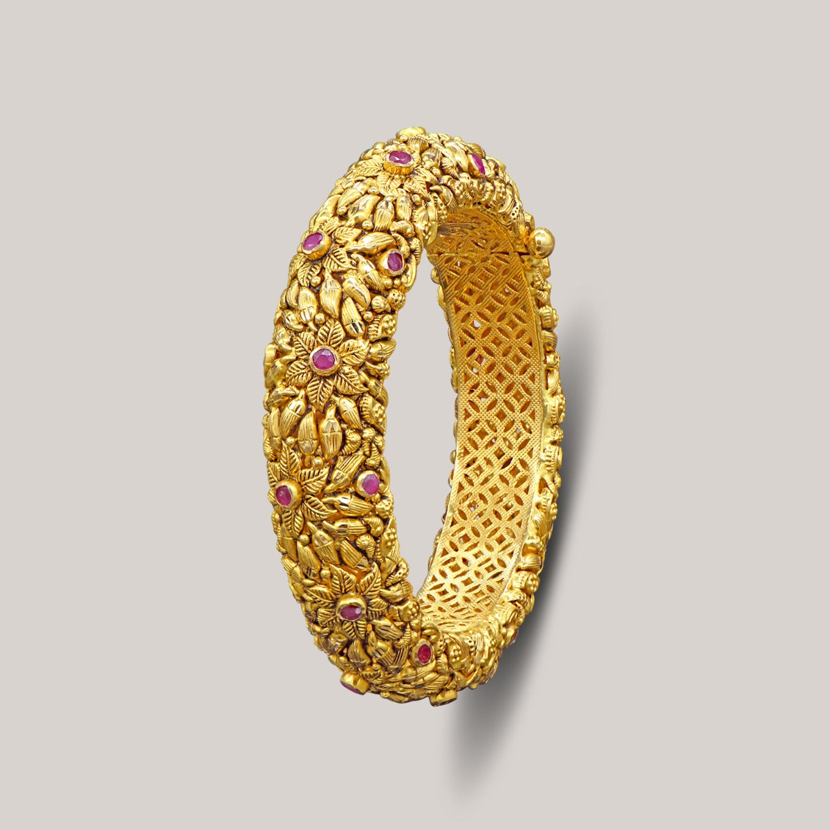 Rubies Floral Bangles