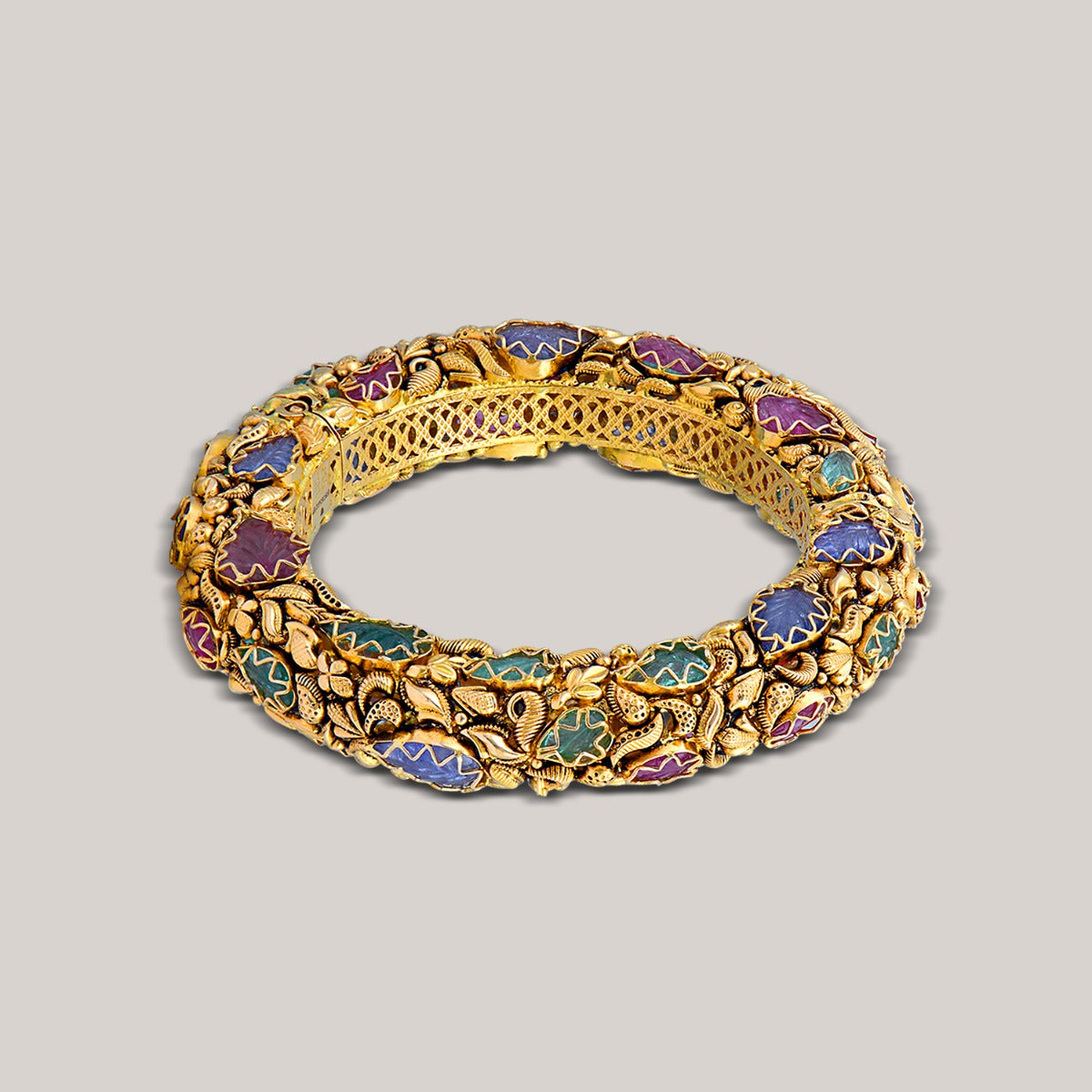 Multi Coloured Stone Studded Bangle