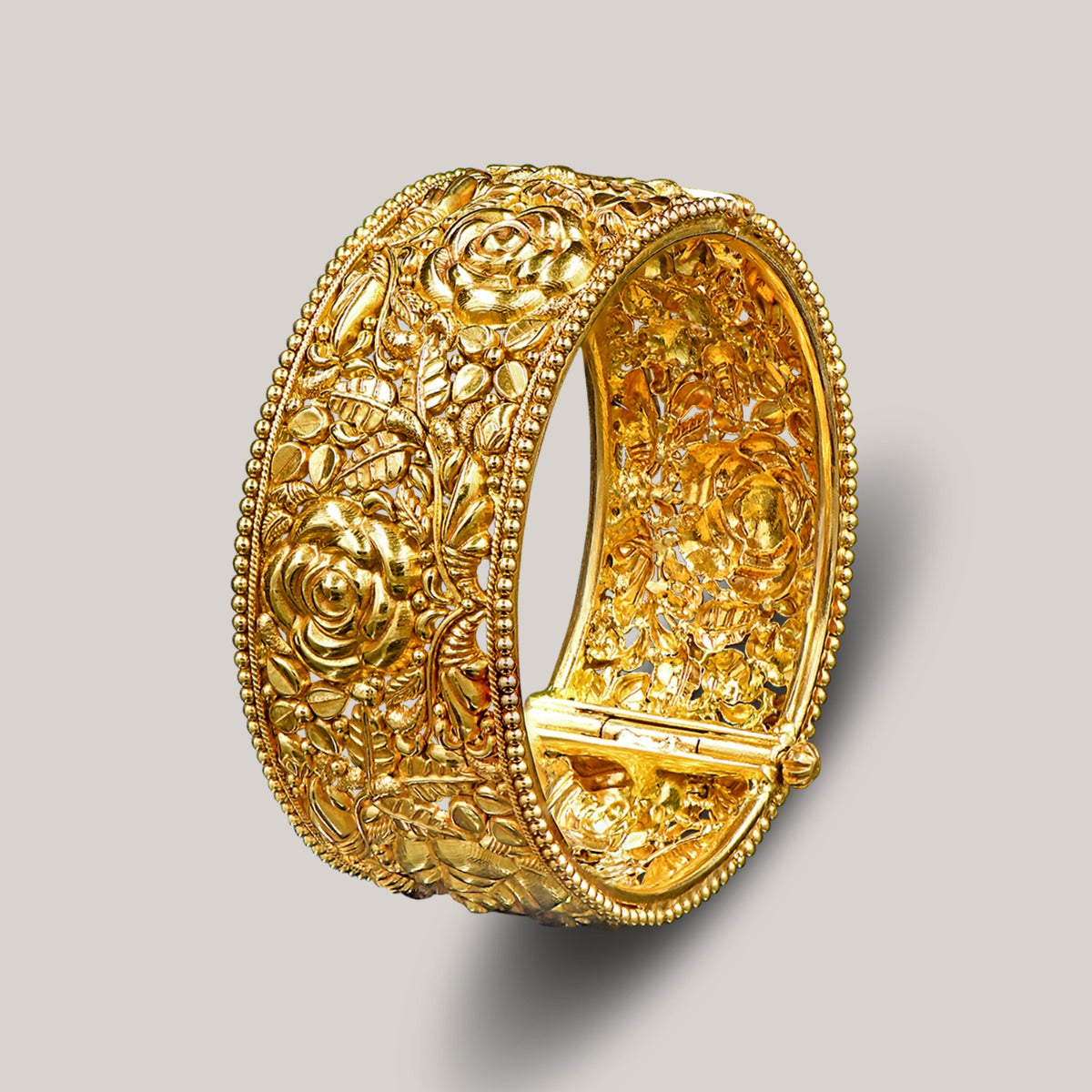 Rose Petals Gold Kada