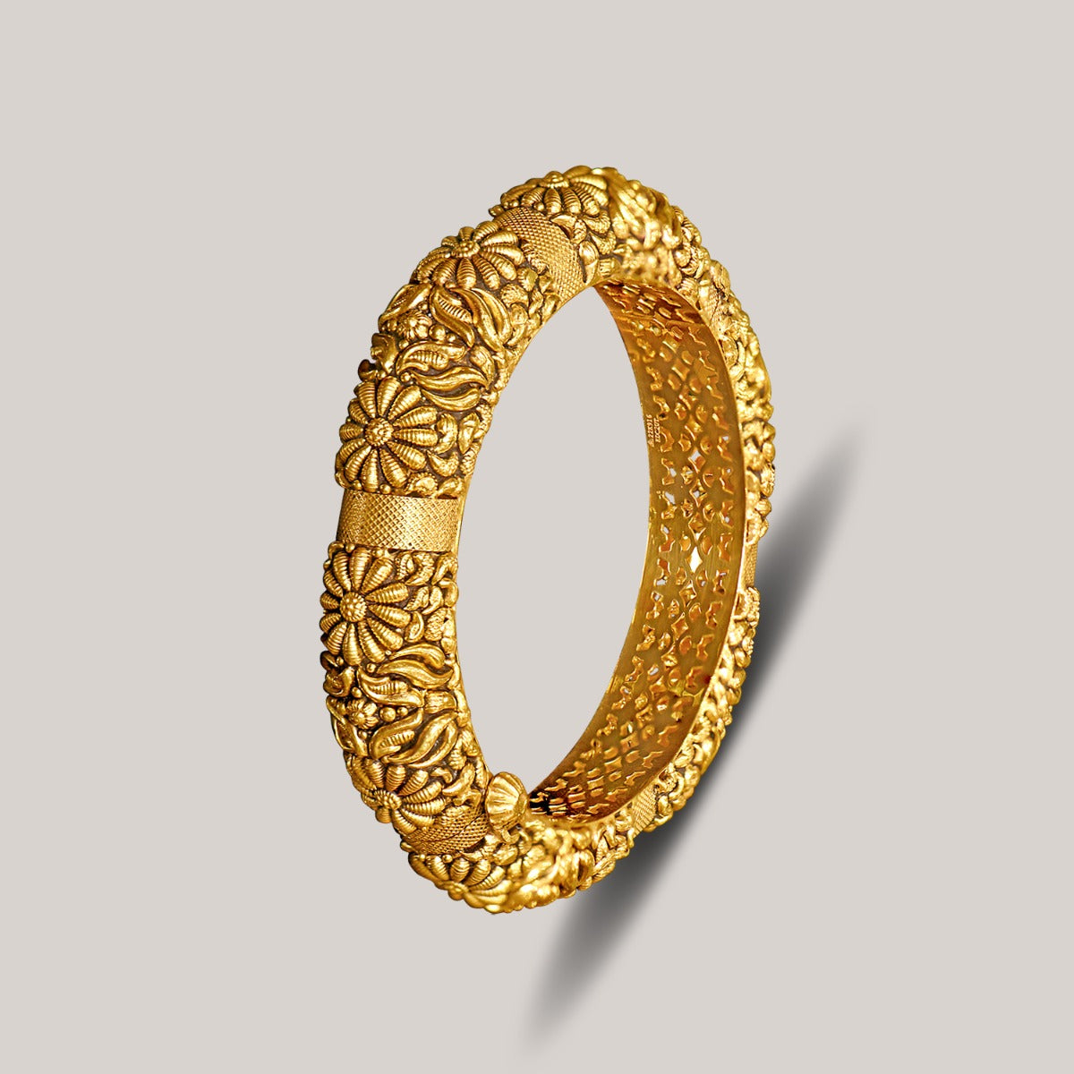 Temple Garden Gold Bangle Set
