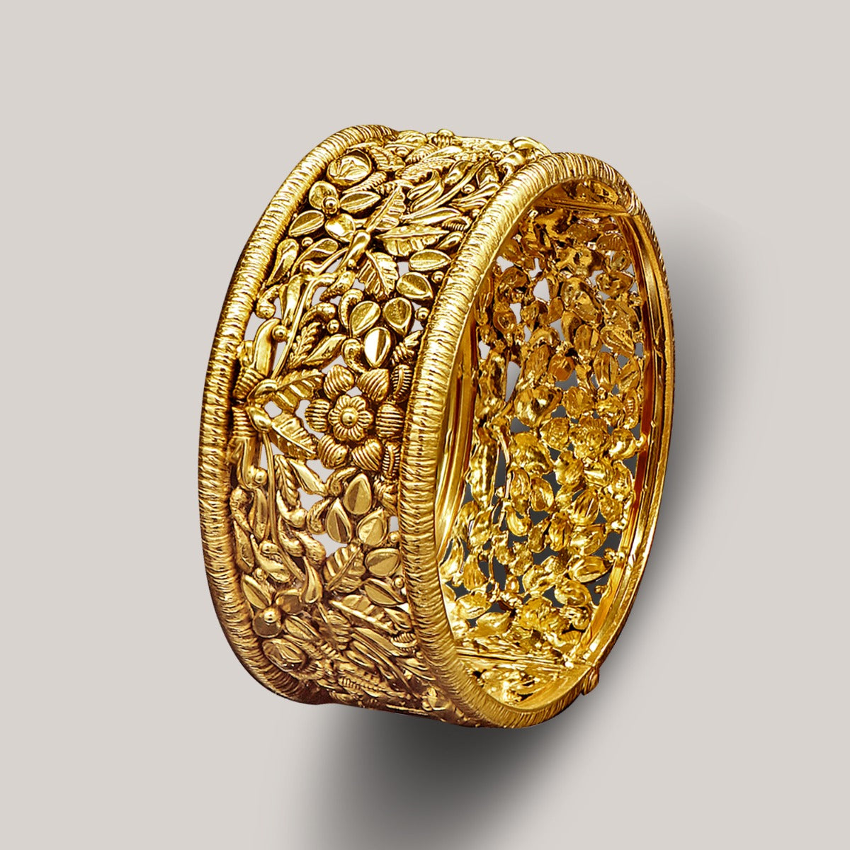 Floral Gold Kada