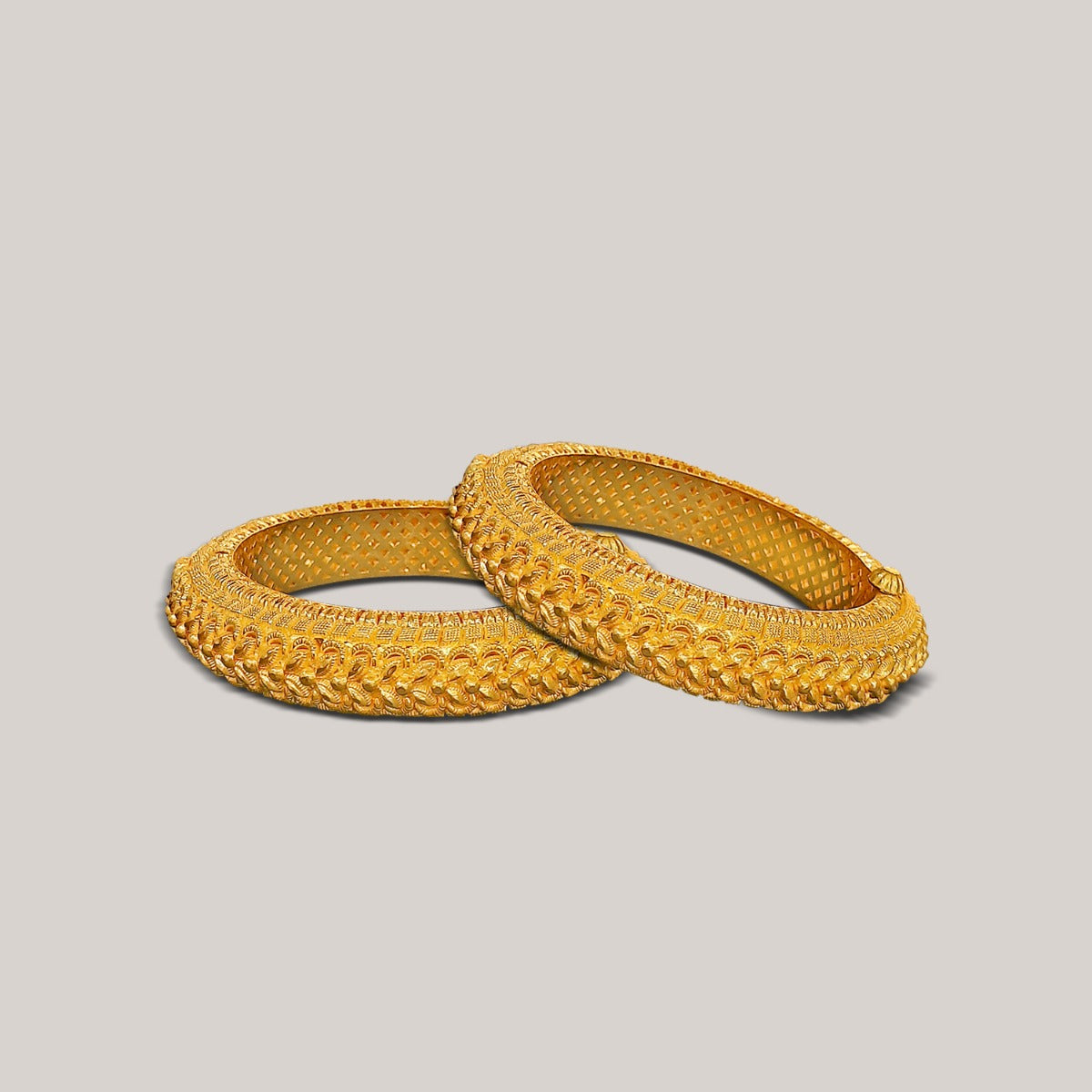 Kinarya Linear Gold Bangle Set
