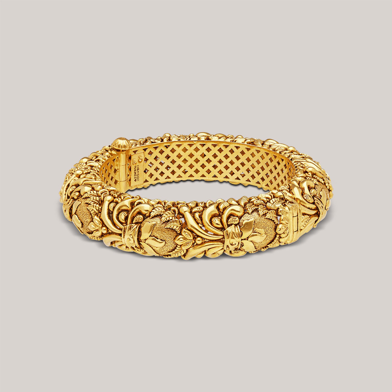 Mystical Floral Gold Bangle