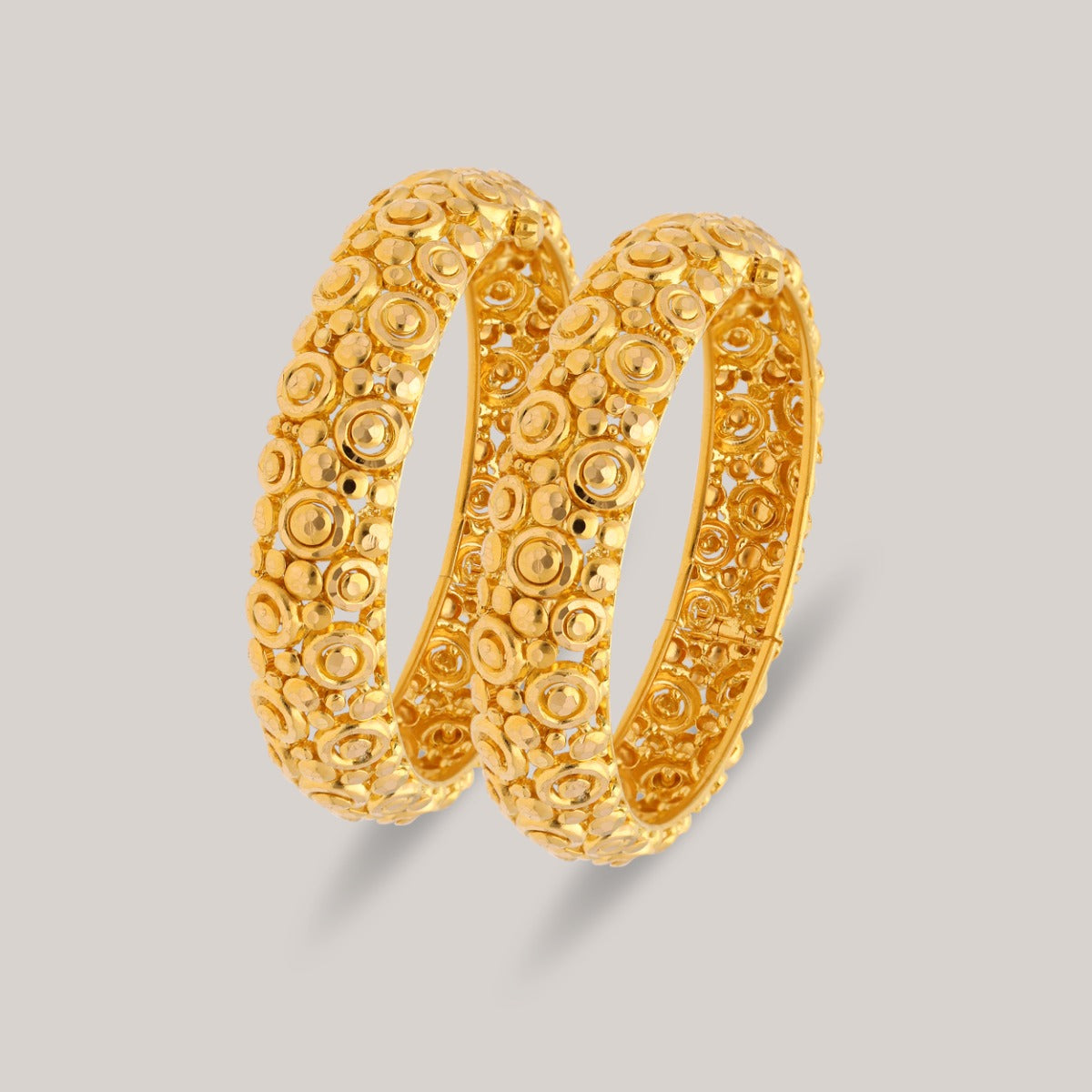 Golden Pebbles Gold Bangle Set