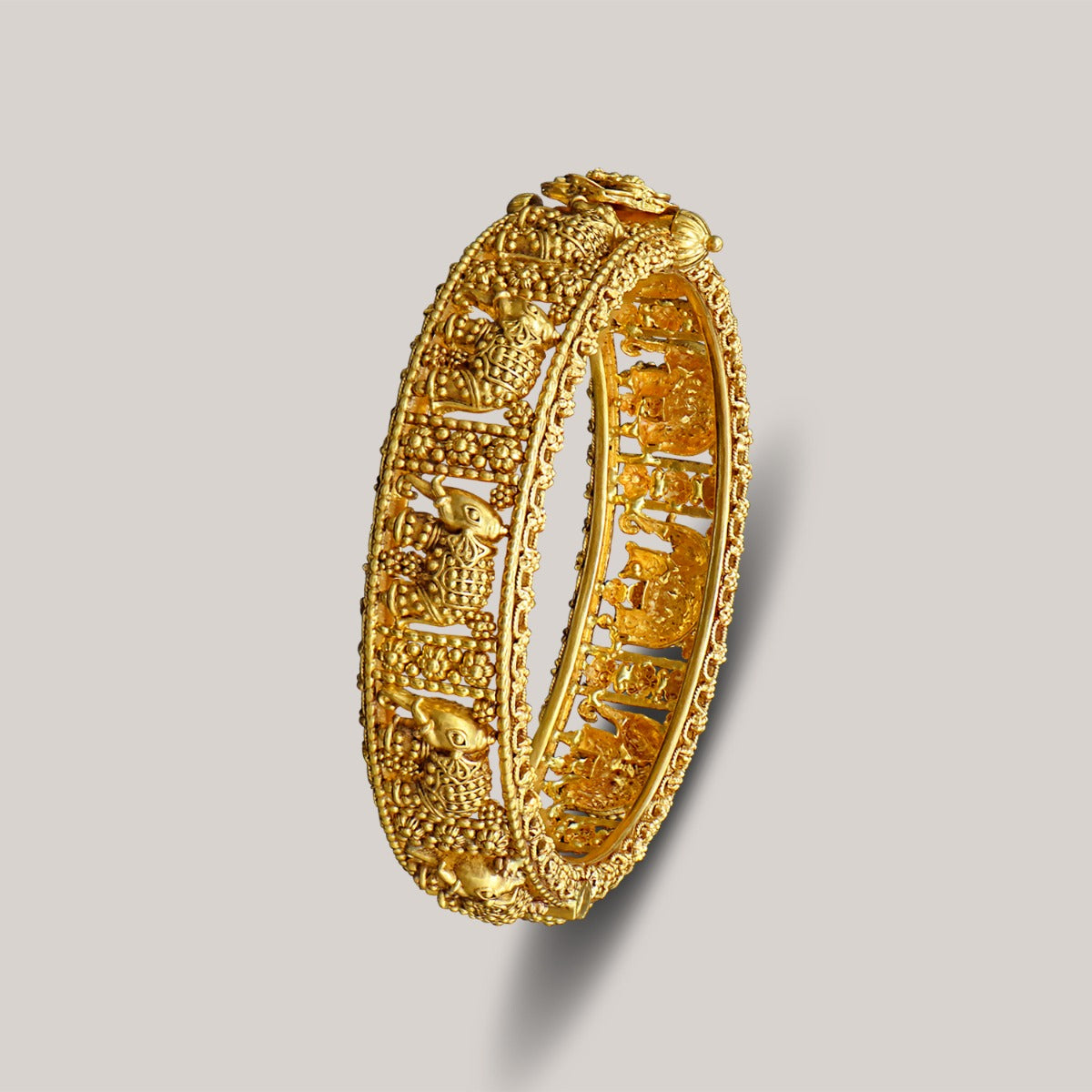 Elephant Gold Bangle