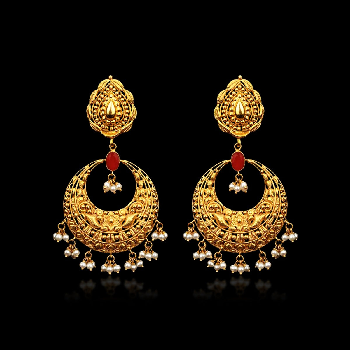 Floral Classic Traditional Earrings
