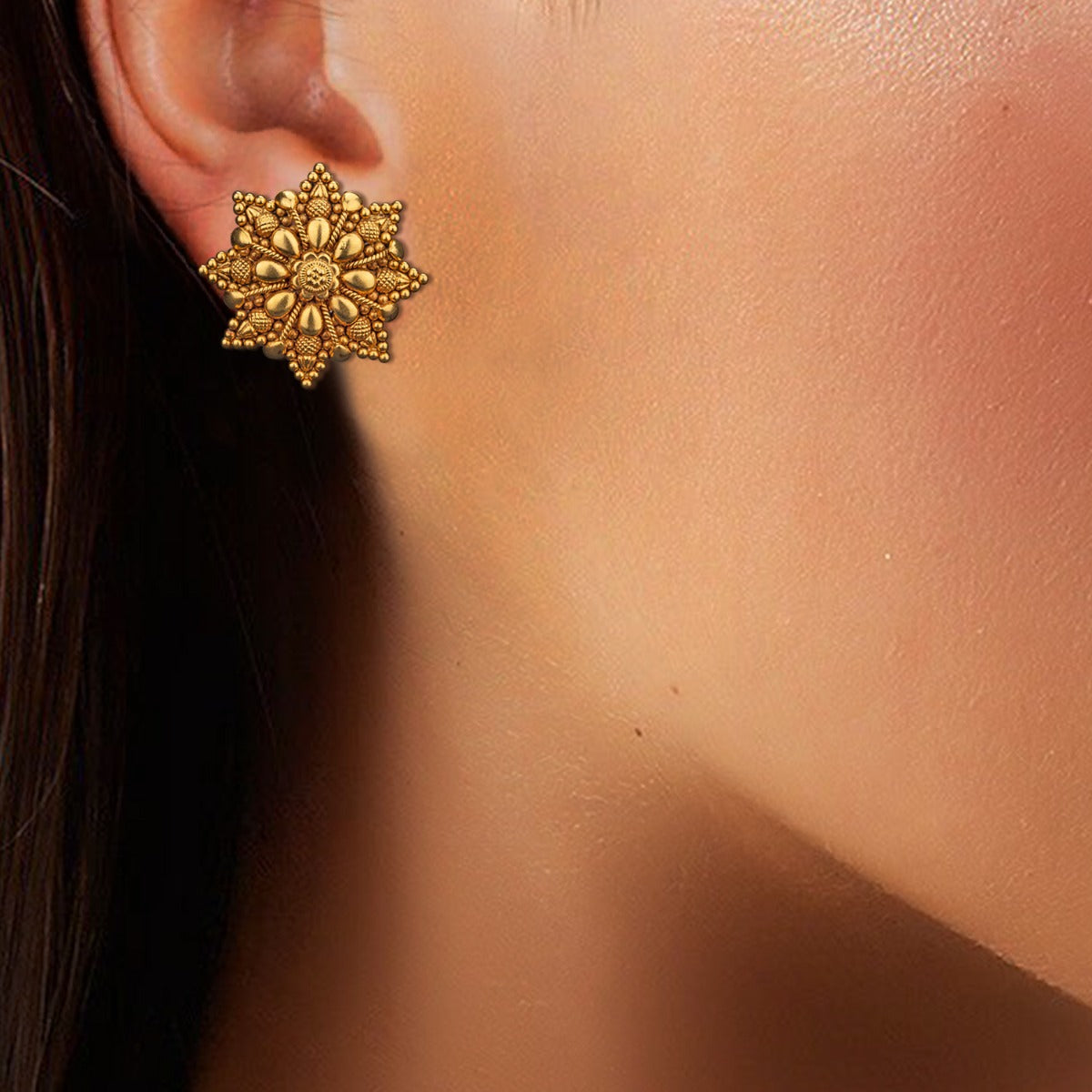 Shravya Gold Earrings