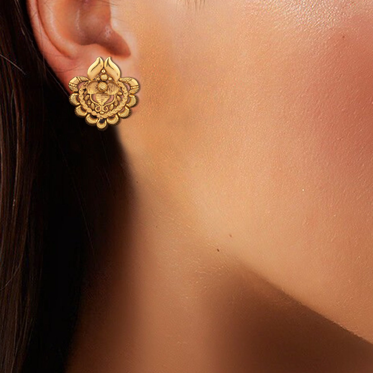 Preksha Gold Earrings