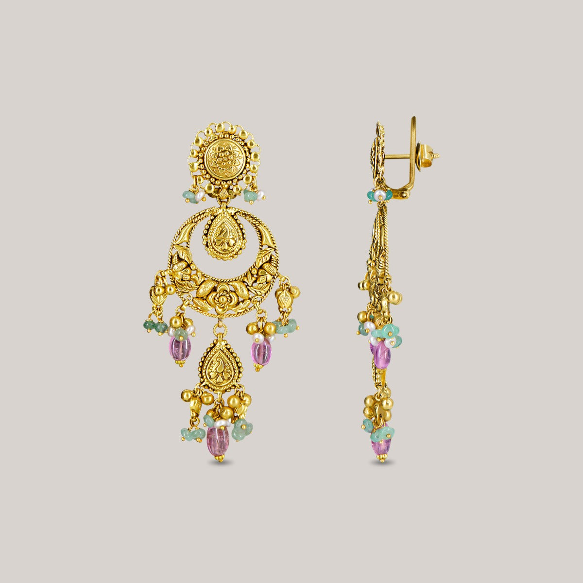 Gold Moon Earrings