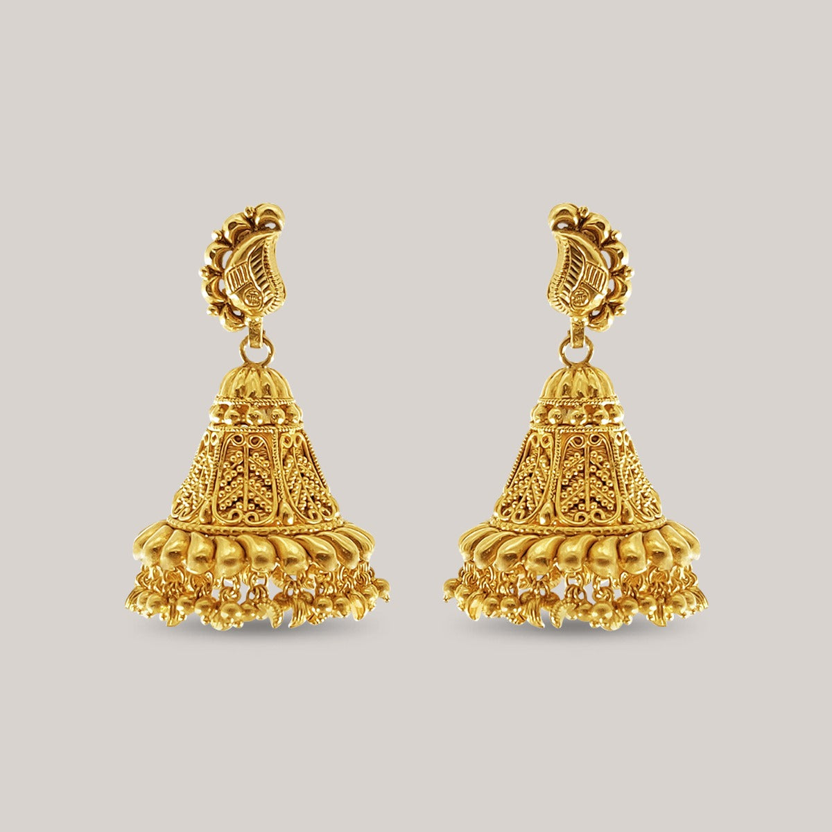 Half Arch Gold Jhumka
