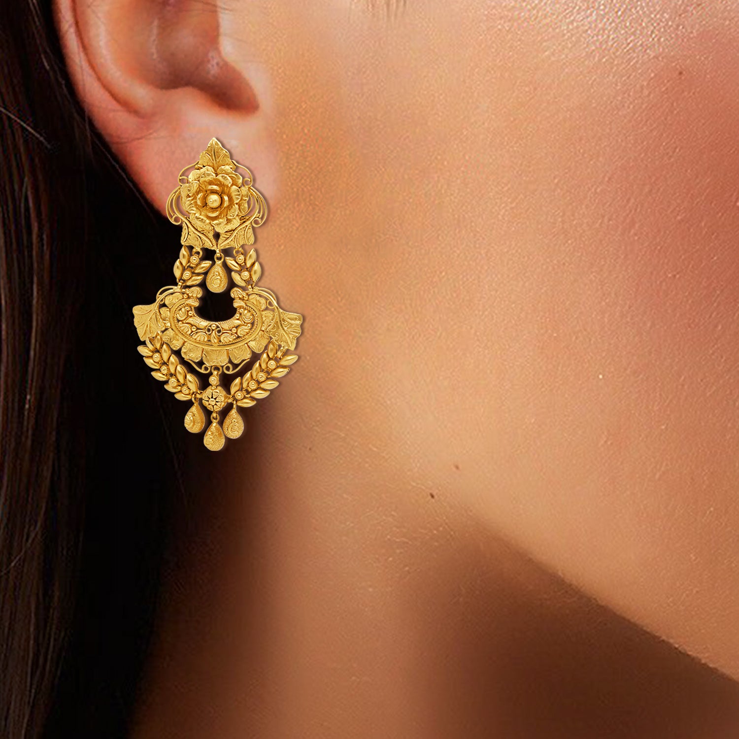 Kavya Gold Earrings