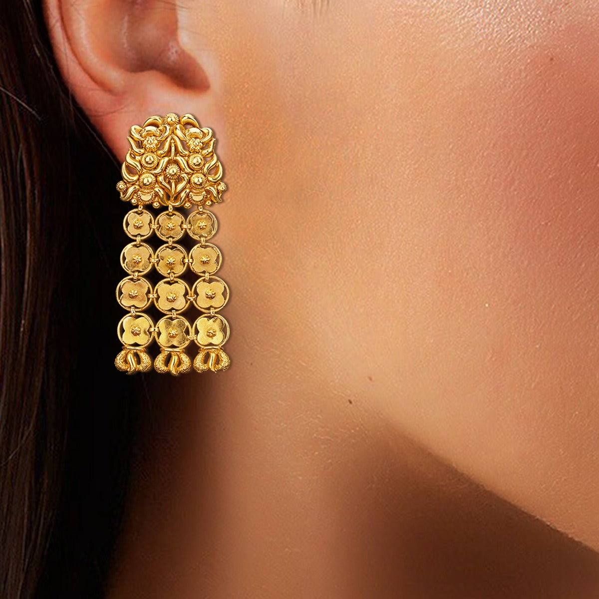 Arch Pack Gold Earrings