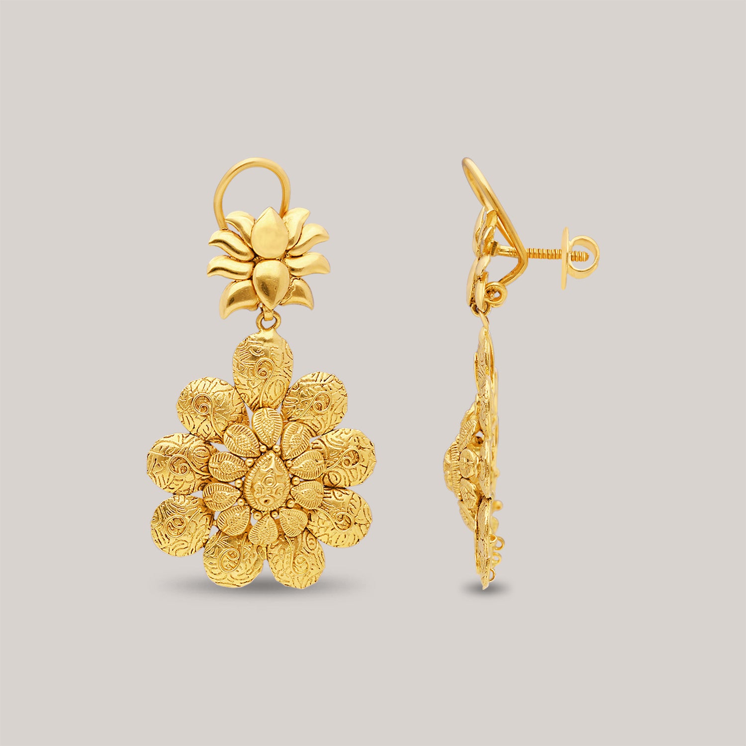 Anika Radiant Gold Earrings