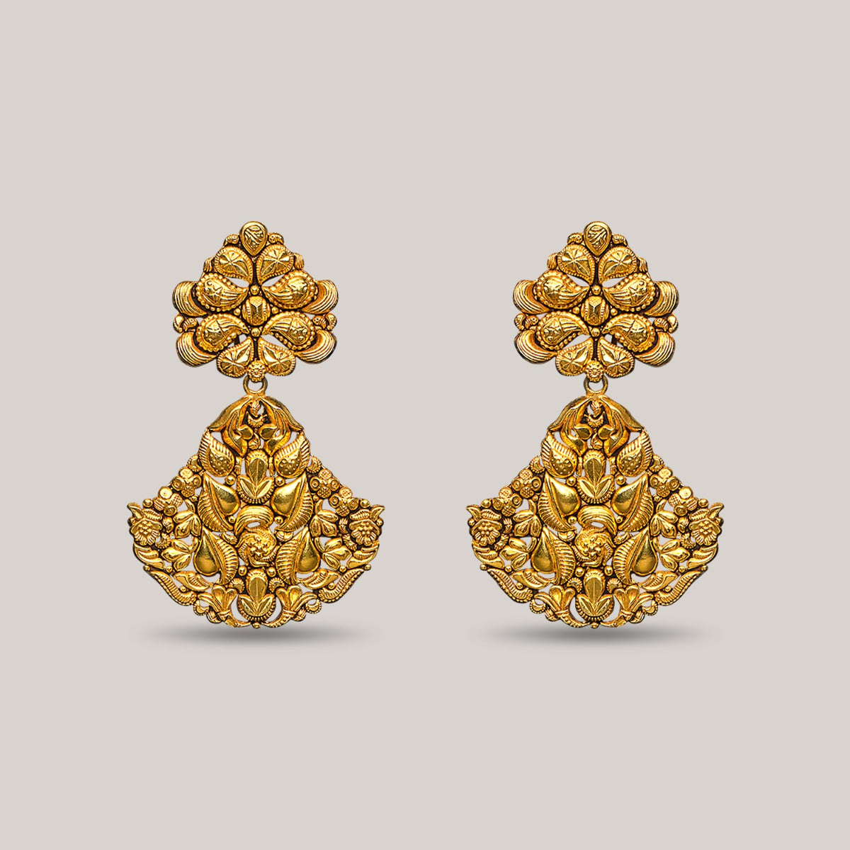 Alankrit Gold Earrings