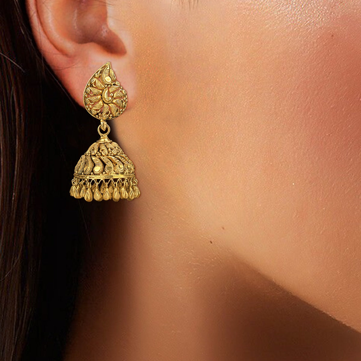 Kalika Gold Jhumka