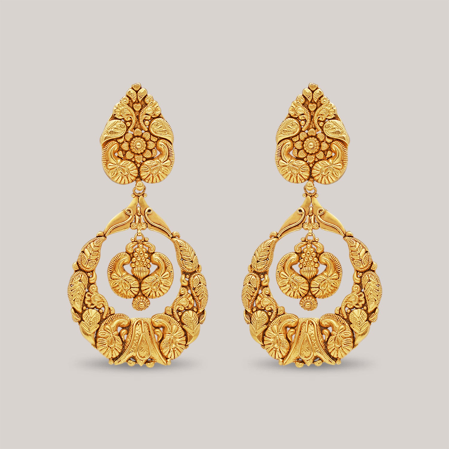 Diya Light Gold Earrings