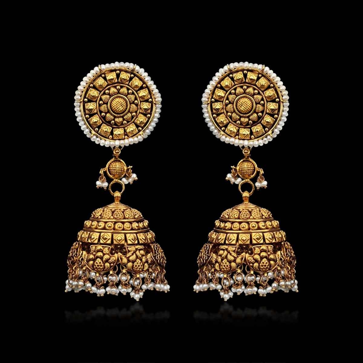 Infinite Traditional Gold Jhumka