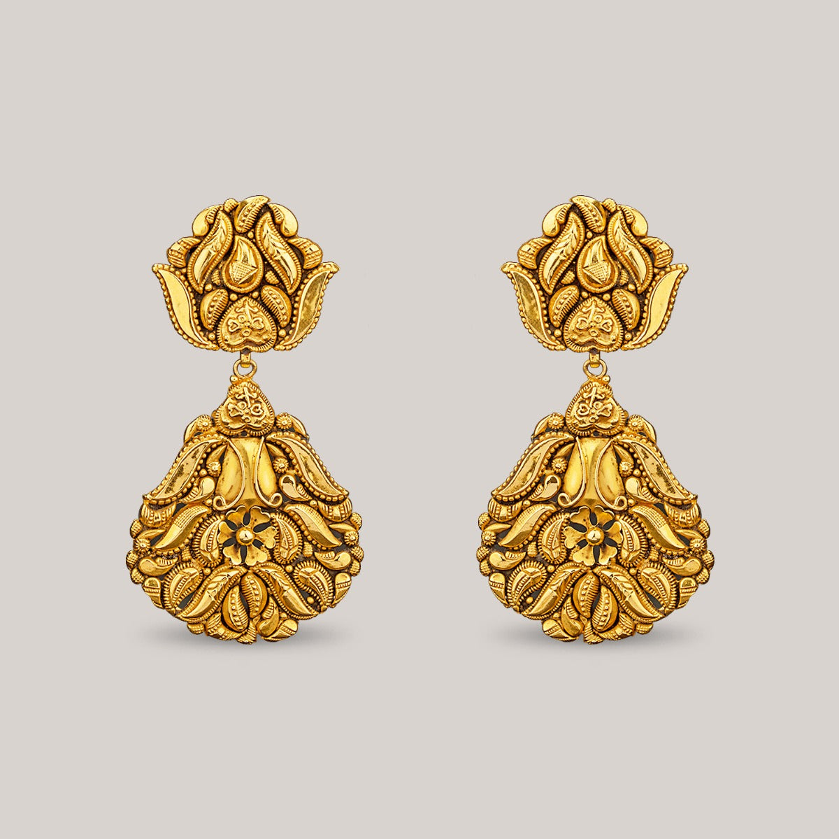 Fallen Leaves Gold Earrings