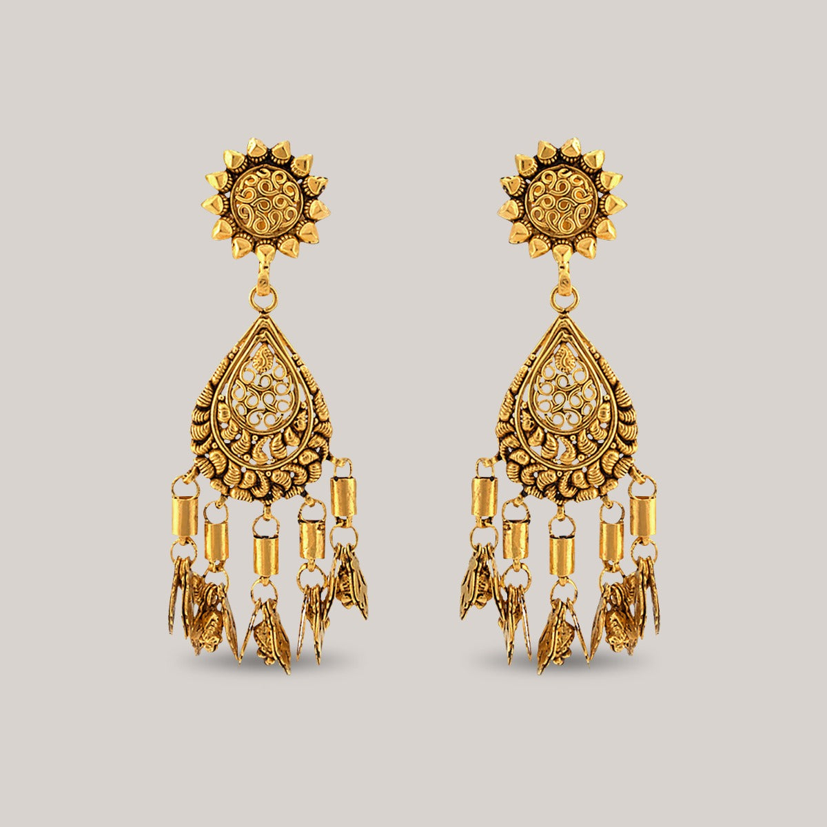 Trendy Gold Earrings
