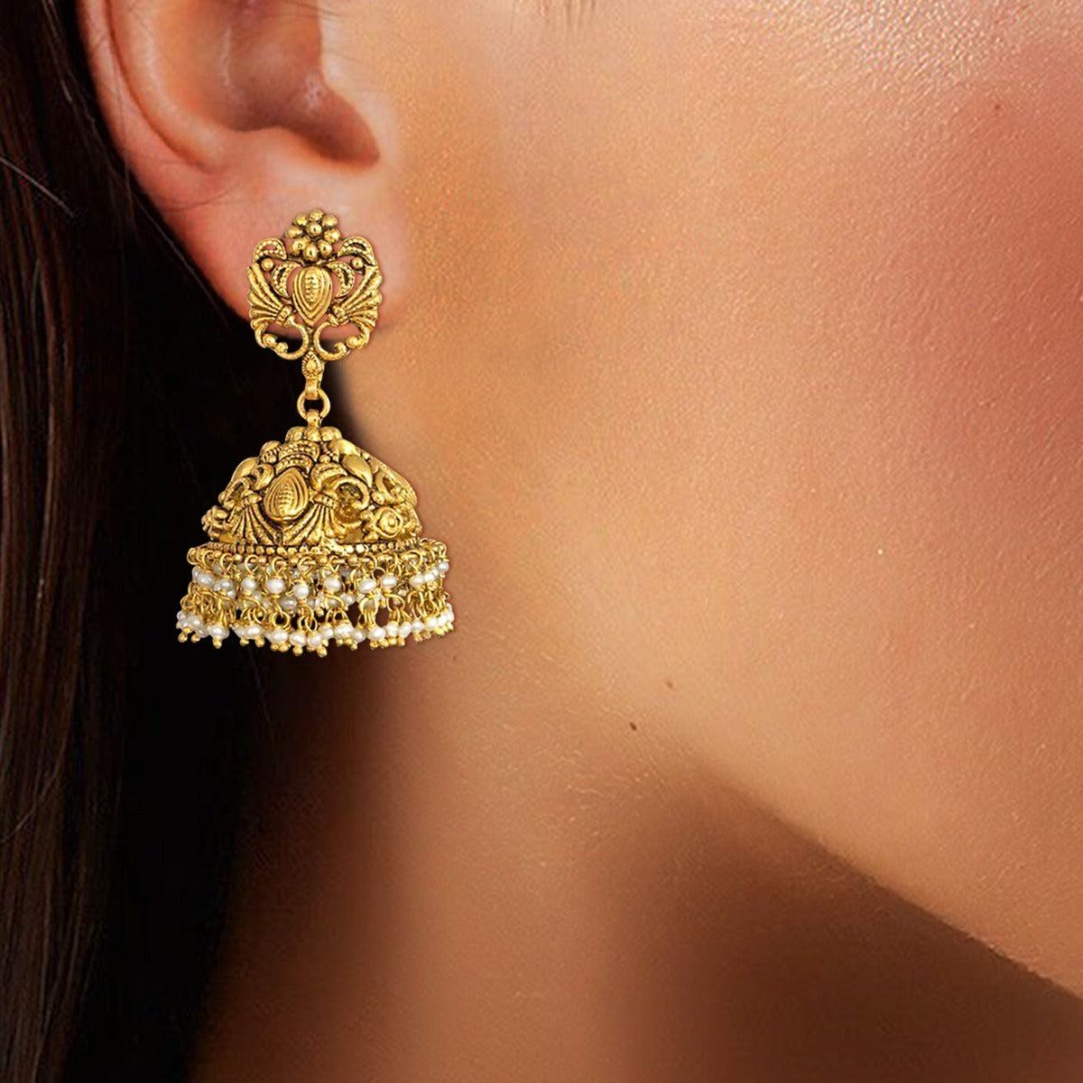 Artisan Gold Jhumka