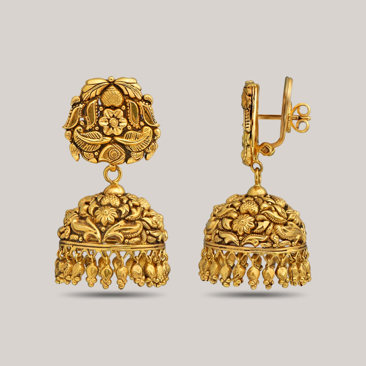Ratnavali Gold Jhumka