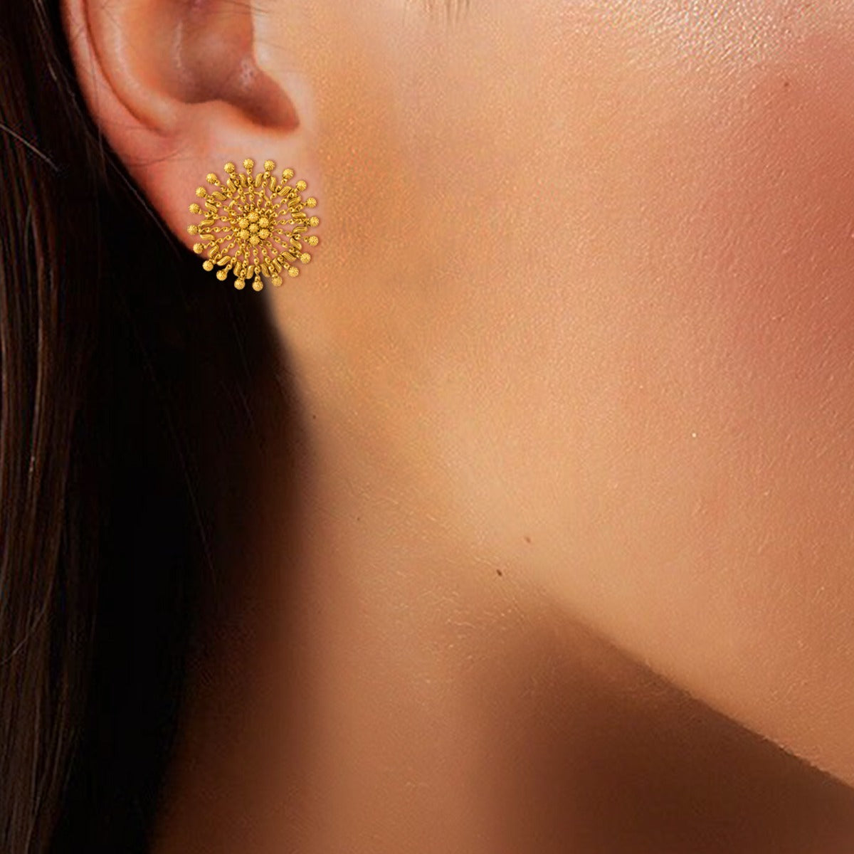 Stylish Gold Earrings