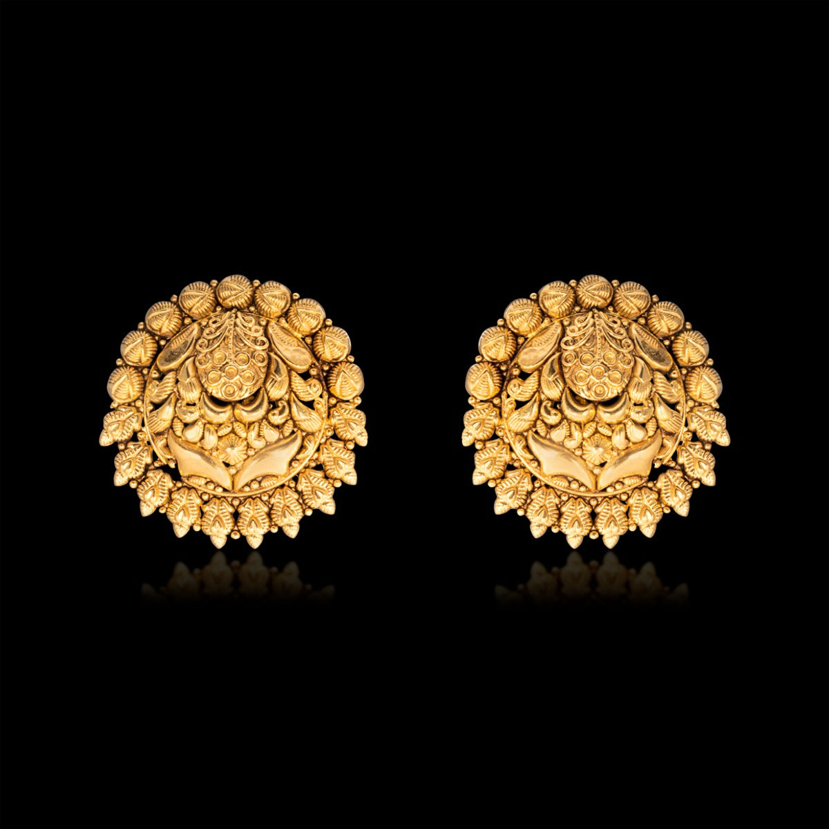 Persian Miniature Gold Earrings