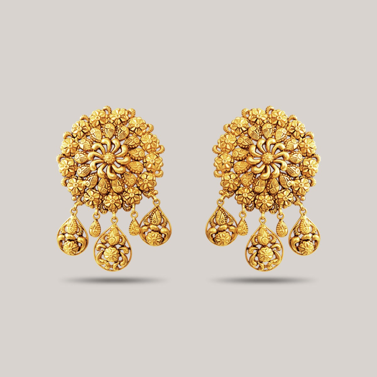 Teasing Flora Gold Earrings