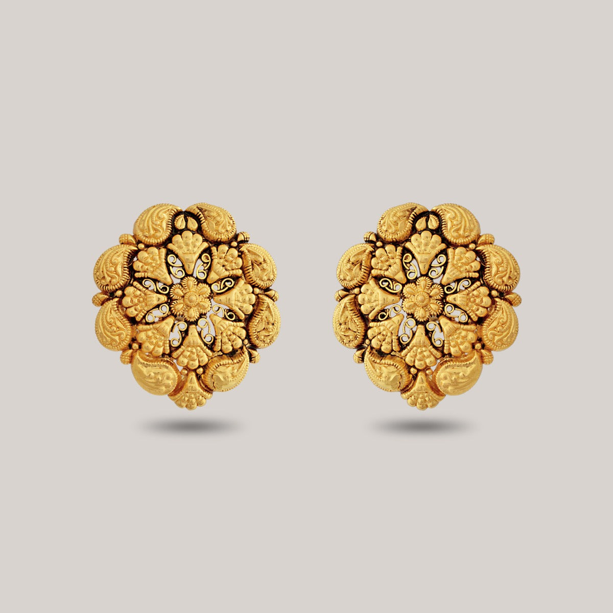 Aurelia Petals Gold Earrings