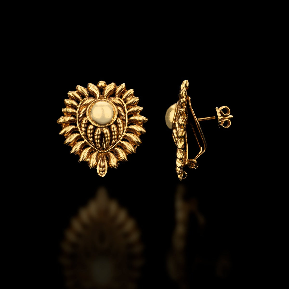 Spring Stone Gold Earrings