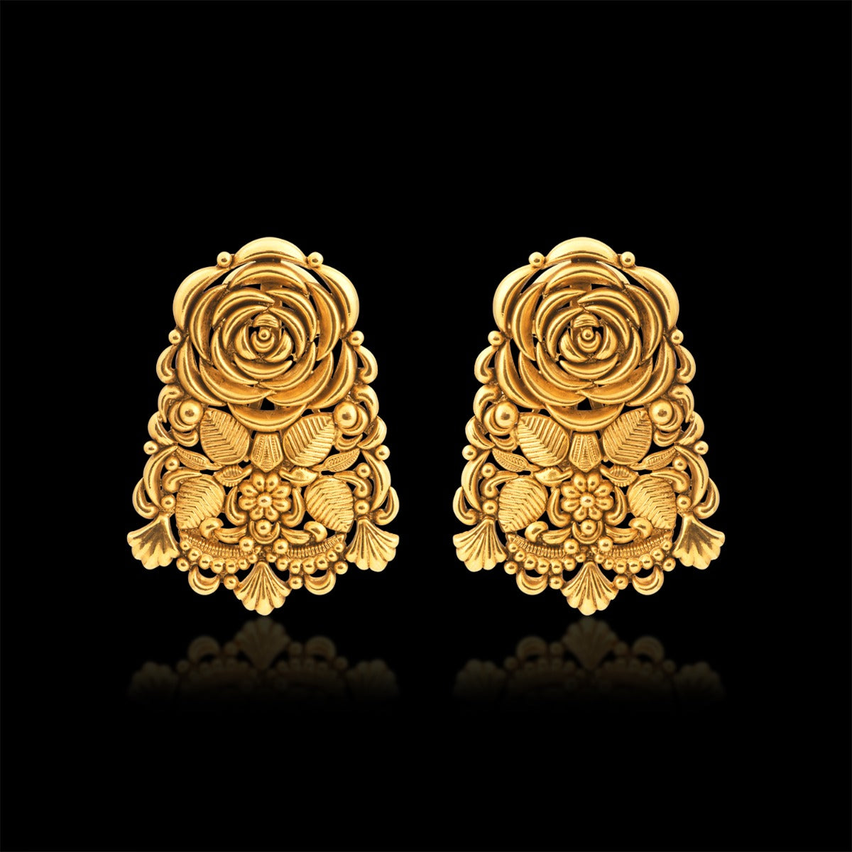 David Austin Rose Gold Earrings
