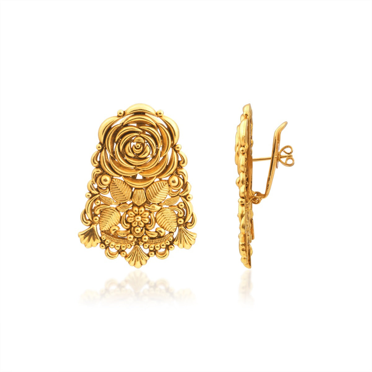 David Austin Rose Gold Earrings