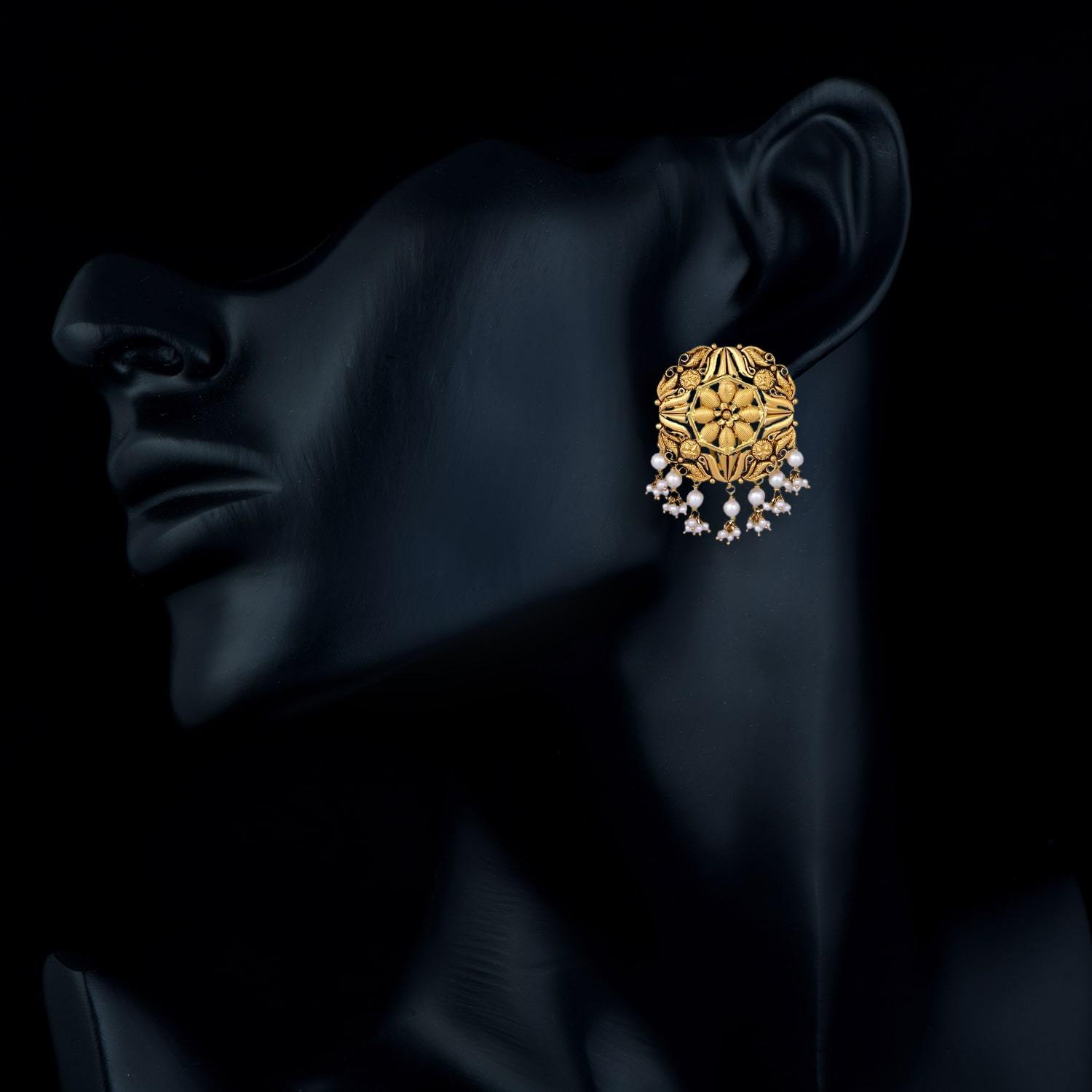 Triumph Orb Gold Earrings