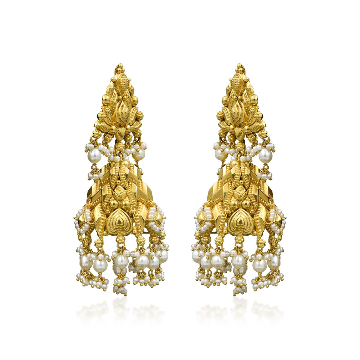 Gold Temple Dome Jhumka