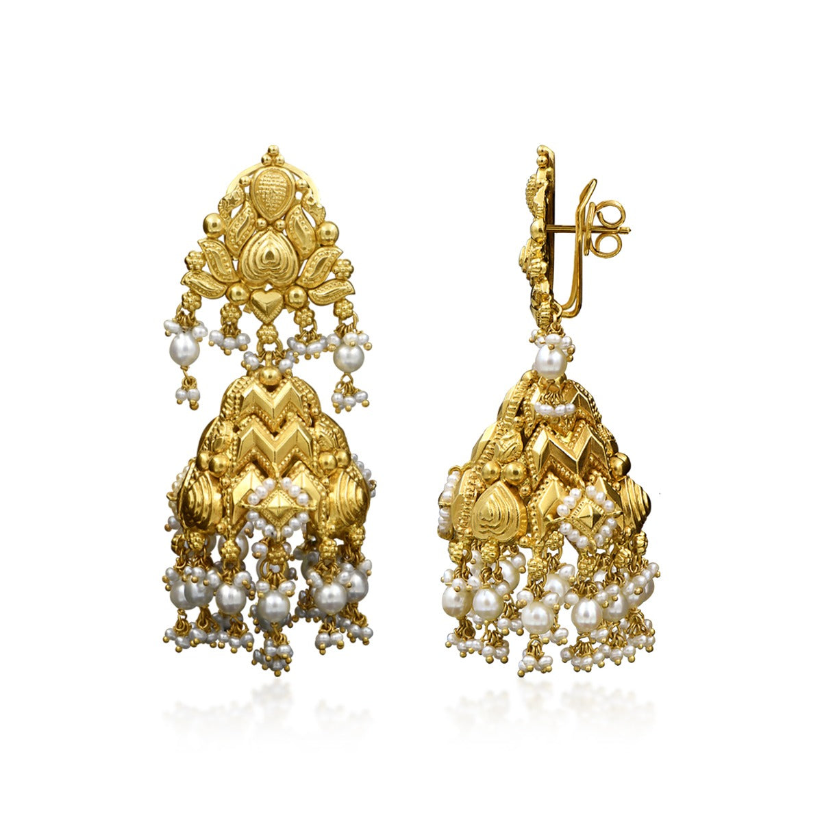 Gold Temple Dome Jhumka