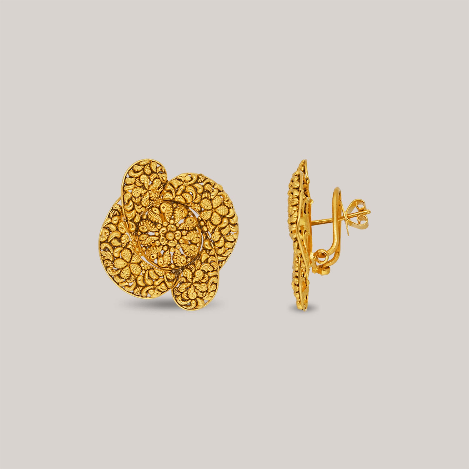 Oasis Artistry Gold Earrings