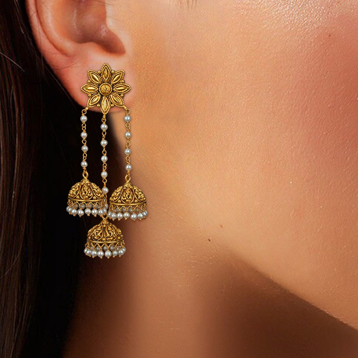 Daffodil Gold Earrings