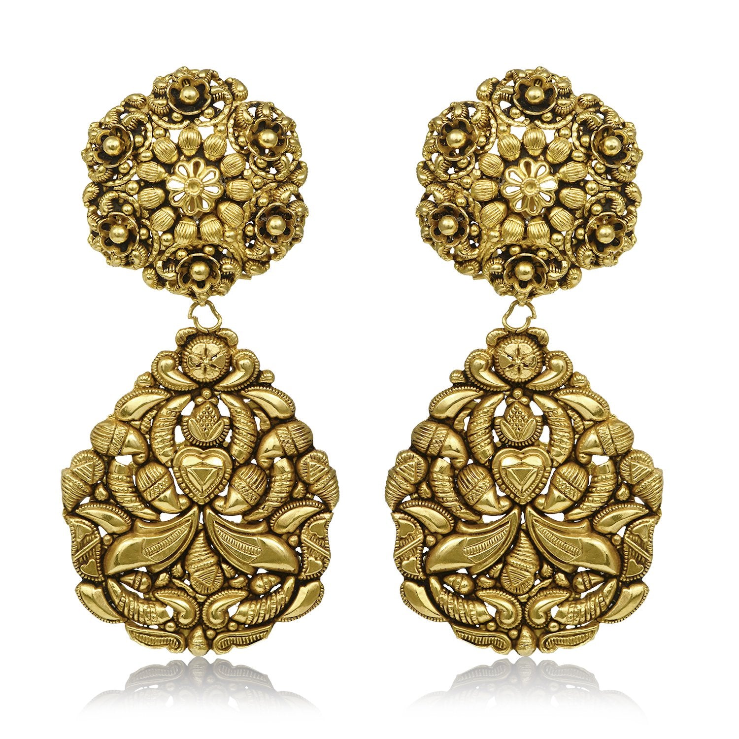 Ratna Gold Earrings