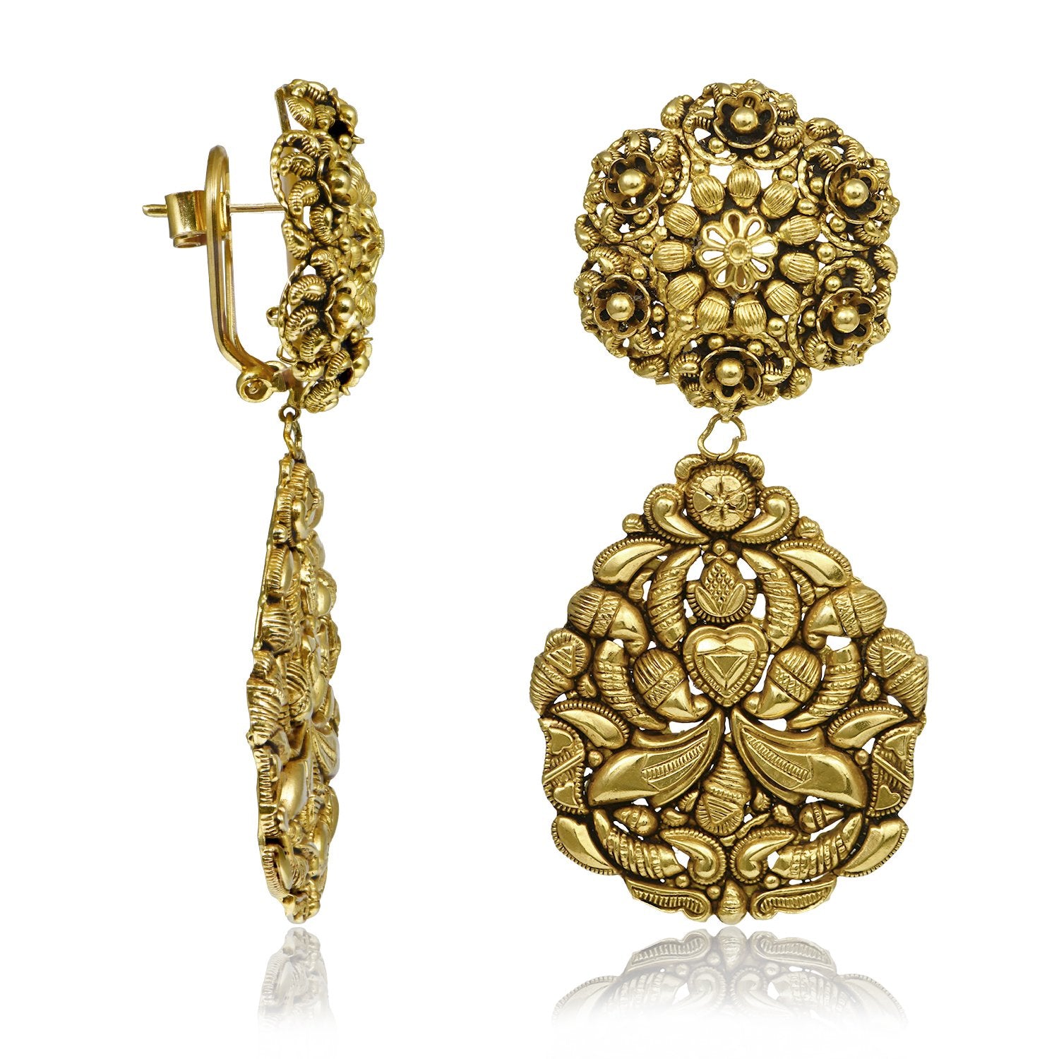Ratna Gold Earrings