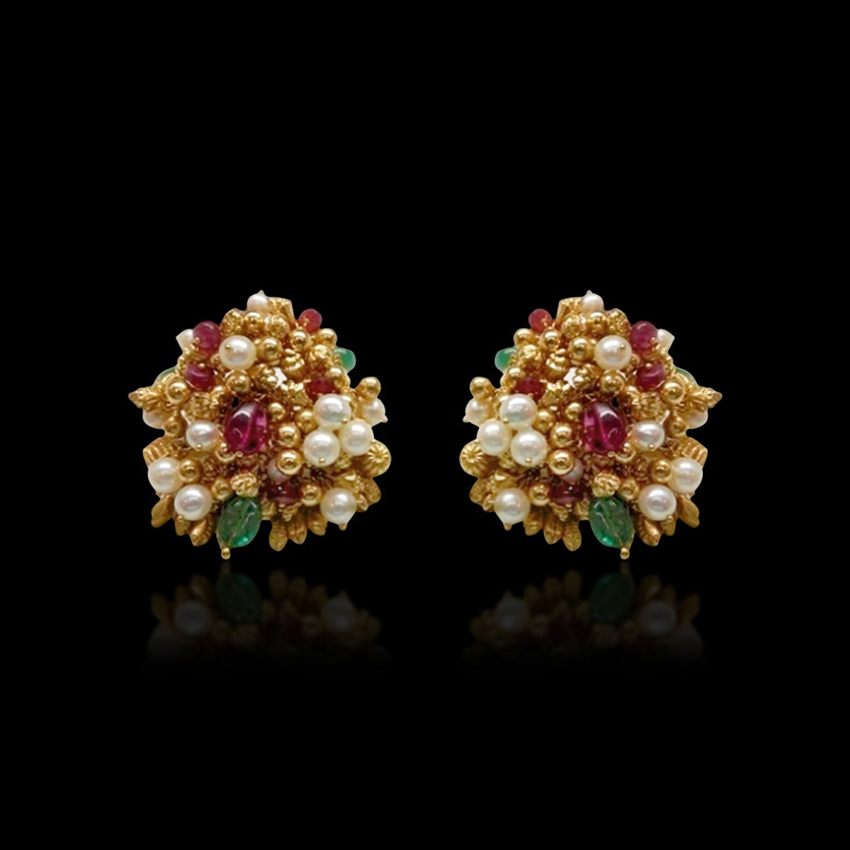 Zerah Majestic Gold Earrings
